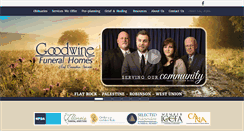 Desktop Screenshot of goodwinefuneralhomes.com